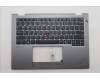 Lenovo 5M11S29881 C-Abdeckung mit Tastatur, Englisch (US, Euro), Luna-Grau, Ohne_Hintergrundbeleuchtung, Wärmekontaktnieten