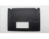 Lenovo 5M11S33721 C-Abdeckung mit Tastatur, Norwegisch, schwarz, Hintergrundbeleuchtung, Wärmekontaktnieten
