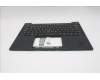 Lenovo 5M11S37378 C-Cover with keyboard, Spanish, Black, Backlight, UK