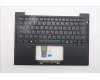 Lenovo 5M11S37632 C-Cover with keyboard, Italian, Black, Backlight, WWAN, UK