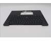Lenovo 5M11S38052 C-Cover with keyboard, Portuguese, Black, Backlight, UK