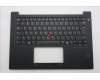Lenovo 5M11T54251 C-Cover with keyboard, French, Black, Backlight, US
