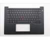 Lenovo 5M11T54383 C-Cover with keyboard, Danish, Black, Backlight, Smart Card Reader, UK