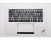Lenovo 5M11T58916 C-Cover with keyboard, Spanish, White, FingerPrint, UK