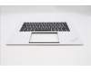 Lenovo 5M11U08078 C-Cover with keyboard, Switzerland, White, FingerPrint, UK
