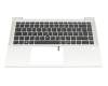 6037B0162004 Original HP Tastatur inkl. Topcase DE (deutsch) schwarz/silber mit Backlight und Mouse-Stick