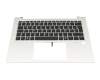 6051B1498001 Original HP Tastatur inkl. Topcase DE (deutsch) schwarz/silber mit Backlight