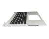6051B1499001 Original HP Tastatur inkl. Topcase DE (deutsch) schwarz/silber mit Backlight
