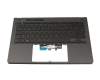 6053B014901 Original IEC Tastatur inkl. Topcase DE (deutsch) schwarz/schwarz mit Backlight