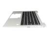 6070B1847702 Original HP Tastatur inkl. Topcase DE (deutsch) schwarz/silber mit Backlight und Mouse-Stick