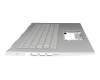 6B.A4VN2.014 Original Acer Tastatur inkl. Topcase DE (deutsch) silber/silber mit Backlight