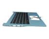 6B.HJNN8.020 Original Acer Tastatur inkl. Topcase DE (deutsch) schwarz/blau mit Backlight