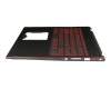 6B.Q2YN1.008 Original Acer Tastatur inkl. Topcase DE (deutsch) schwarz/schwarz mit Backlight