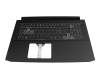 6B.QCHN2.015 Original Acer Tastatur inkl. Topcase CH (schweiz) schwarz/schwarz mit Backlight