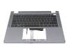 6B.VW8N7.011 Original Acer Tastatur inkl. Topcase DE (deutsch) schwarz/silber mit Backlight