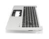 6BGKBN5017 Original Acer Tastatur inkl. Topcase DE (deutsch) schwarz/silber mit Backlight
