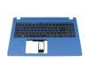 6BHS6N2014 Original Acer Tastatur inkl. Topcase DE (deutsch) schwarz/blau