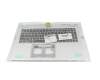 6BJ4GN2014 Original Acer Tastatur inkl. Topcase DE (deutsch) schwarz/silber