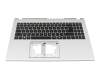 6BKRYN7043 Original Acer Tastatur inkl. Topcase DE (deutsch) schwarz/silber