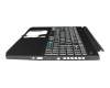 6BQ6DN2012 Original Acer Tastatur inkl. Topcase DE (deutsch) schwarz/schwarz mit Backlight