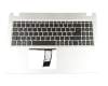 71NGS1BO012 Original Compal Tastatur inkl. Topcase DE (deutsch) schwarz/silber mit Backlight
