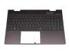 71NII332013 Original HP Tastatur inkl. Topcase DE (deutsch) schwarz/schwarz mit Backlight (Nightfall Black)