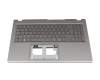 71NM1JBO021 Original Compal Tastatur inkl. Topcase DE (deutsch) grau/grau mit Backlight