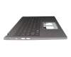 71NM1JBO021 Original Compal Tastatur inkl. Topcase DE (deutsch) grau/grau mit Backlight