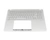 90NB14C3-R31GE0 Original Asus Tastatur inkl. Topcase DE (deutsch) silber/silber mit Backlight