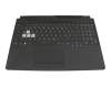 90NR0703-R30GE0 Original Asus Tastatur inkl. Topcase DE (deutsch) schwarz/transparent/schwarz mit Backlight