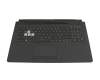 90NR0743-R30GE1 Original Asus Tastatur inkl. Topcase DE (deutsch) schwarz/transparent/schwarz mit Backlight