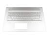 925477-041 Original HP Tastatur inkl. Topcase DE (deutsch) silber/silber mit Backlight