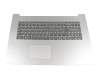 9Z.NDRSN.10G Original Darfon Tastatur inkl. Topcase DE (deutsch) grau/silber