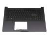 9Z.NHABU.70G Original Darfon Tastatur inkl. Topcase DE (deutsch) schwarz/schwarz mit Backlight