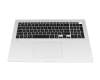 AEW74230379TIG24460098 Original LG Tastatur inkl. Topcase DE (deutsch) schwarz/silber mit Backlight