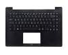 AEXK1G00010 Original Quanta Tastatur inkl. Topcase DE (deutsch) schwarz/schwarz