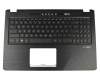 AEXKIG01010 Original Quanta Tastatur inkl. Topcase DE (deutsch) schwarz/schwarz mit Backlight