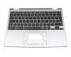 AK03T_C11B Original Acer Tastatur inkl. Topcase DE (deutsch) schwarz/silber