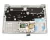 AM2GK000500 Original Lenovo Tastatur inkl. Topcase DE (deutsch) grau/silber mit Backlight