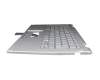 Acer Chromebook Spin 514 (CP514-2H) Original Tastatur DE (deutsch) silber mit Backlight