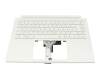 Acer ConceptD 3 (CN314-72G) Original Tastatur inkl. Topcase DE (deutsch) weiß/weiß mit Backlight (ohne Stiftfach)