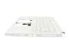 Acer ConceptD 3 (CN314-72P) Original Tastatur inkl. Topcase DE (deutsch) weiß/weiß mit Backlight (ohne Stiftfach)