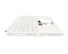 Acer ConceptD 3 (CN314-73G) Original Tastatur inkl. Topcase DE (deutsch) weiß/weiß mit Backlight (ohne Stiftfach)