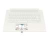 Acer ConceptD 7 Ezel (CC715-72G) Original Tastatur inkl. Topcase DE (deutsch) weiß/weiß mit Backlight