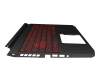Acer Nitro 5 (AN515-55) Original Tastatur inkl. Topcase DE (deutsch) schwarz/rot/schwarz mit Backlight (Geforce1650)