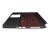 Acer Nitro 5 (AN515-55) Original Tastatur inkl. Topcase DE (deutsch) schwarz/rot/schwarz mit Backlight (Geforce1650)