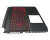 Acer Nitro 5 (AN515-55) Original Tastatur inkl. Topcase DE (deutsch) schwarz/rot/schwarz mit Backlight