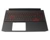 Acer Nitro 5 (AN515-55) Original Tastatur inkl. Topcase FR (französisch) schwarz/schwarz mit Backlight