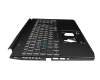 Acer Predator Helios 300 (PH315-53) Original Tastatur inkl. Topcase DE (deutsch) schwarz/weiß/schwarz mit Backlight (Anschlusskabel 16mm)