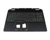Acer Predator Helios 300 (PH315-55) Original Tastatur inkl. Topcase US (englisch) schwarz/weiß/schwarz mit Backlight